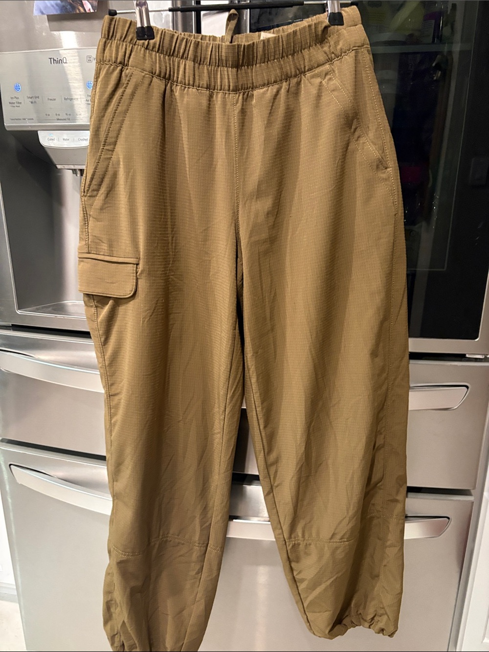 Women Athleta Tan Track Jogger Pants-discontinued- XS